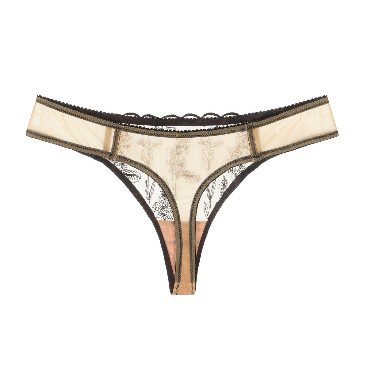 Kim Thong in Floral Embroidery on Jelly Fabric