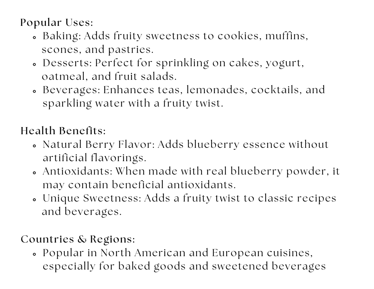 Blueberry Sugar