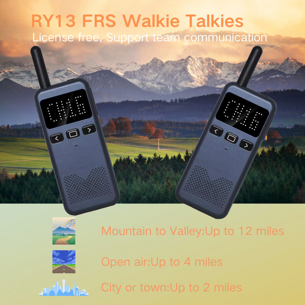 RUYAGE RY13 Ultra-Thin Pocket Analog Walkie Talkie Long Battery