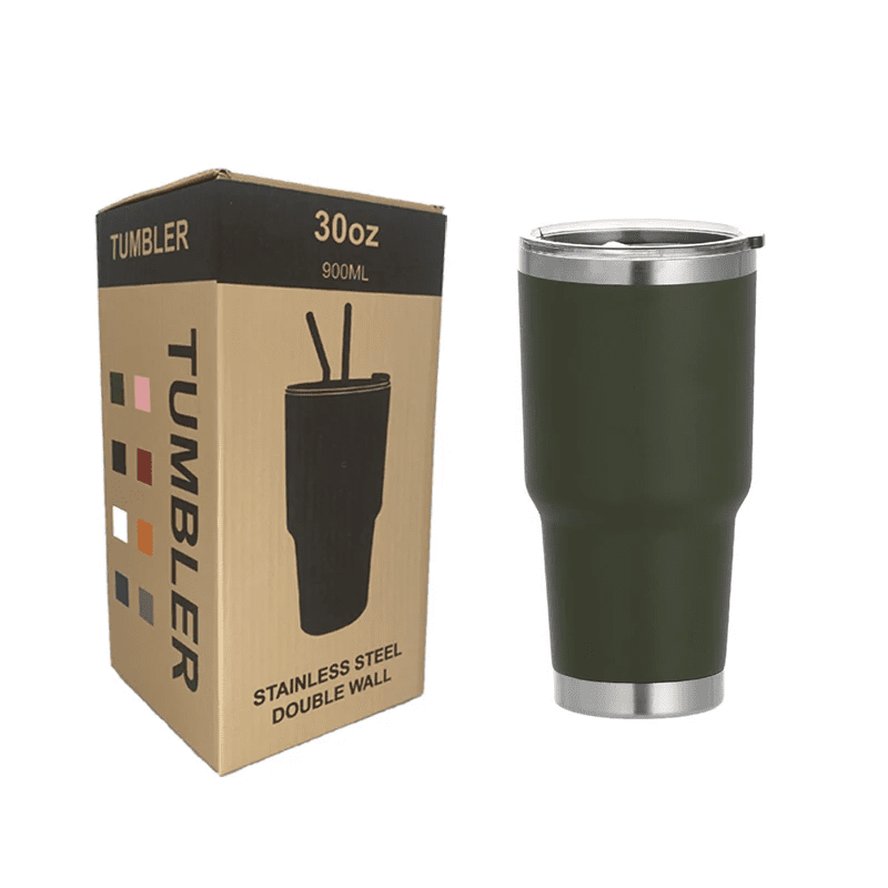 30oz Stainless Steel Tumblers โ Insulated Travel Mug with Lid