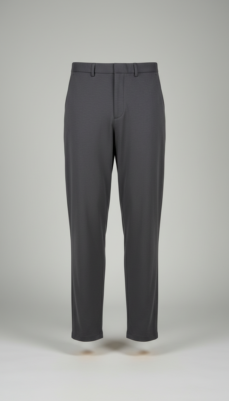 Relaxed Trousers in Charcoal Modal