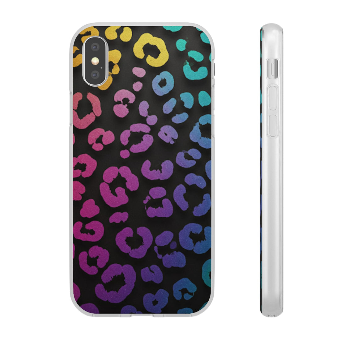 Vibrant Leopard Print Flexi Phone Case