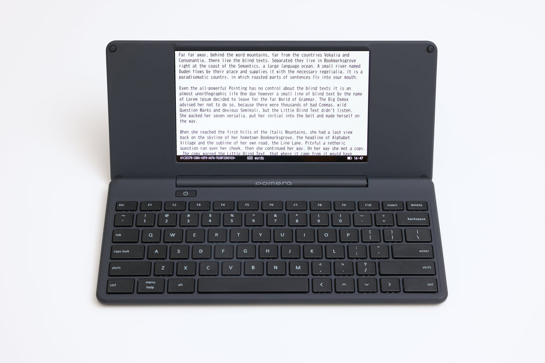 pomera - Full-Suite Typewriter For Focused Writing Includes Screen Protector Film