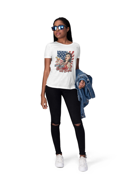 Drink Until You See Stars &amp; Stripes Retro Graphic Tee