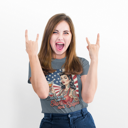Drink Until You See Stars &amp; Stripes Retro Graphic Tee