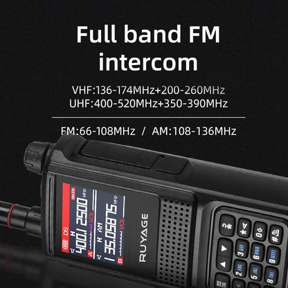 RUYAGE UV1D 5W 6-Band Analog Walkie Talkie Portable Radio