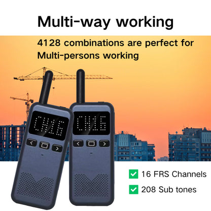 RUYAGE RY13 Ultra-Thin Pocket Analog Walkie Talkie Long Battery