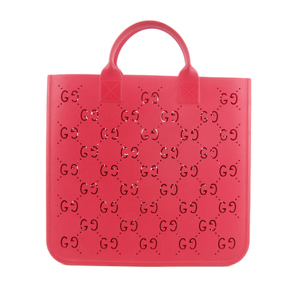 Gucci GG Monogram Rubber Pink Tote  