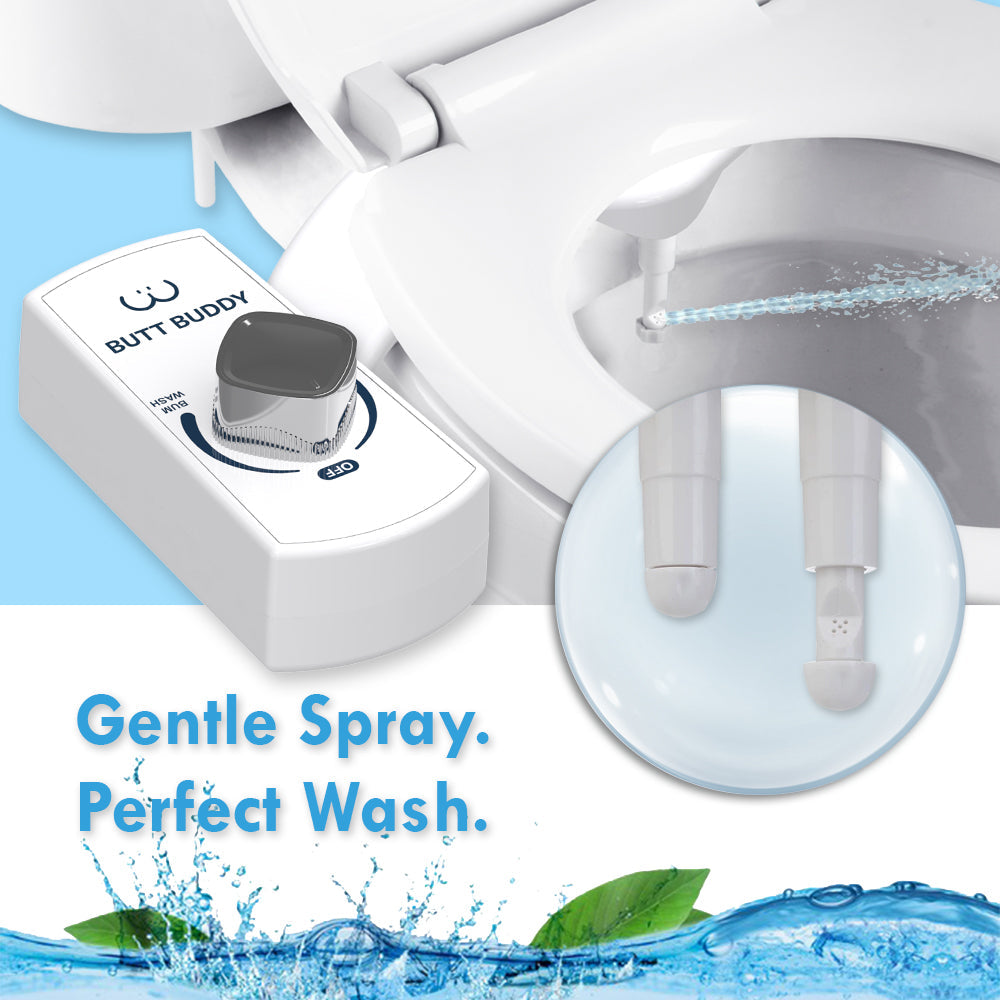 BUTT BUDDY - Bidet Toilet Attachment &amp; Fresh Water Sprayer