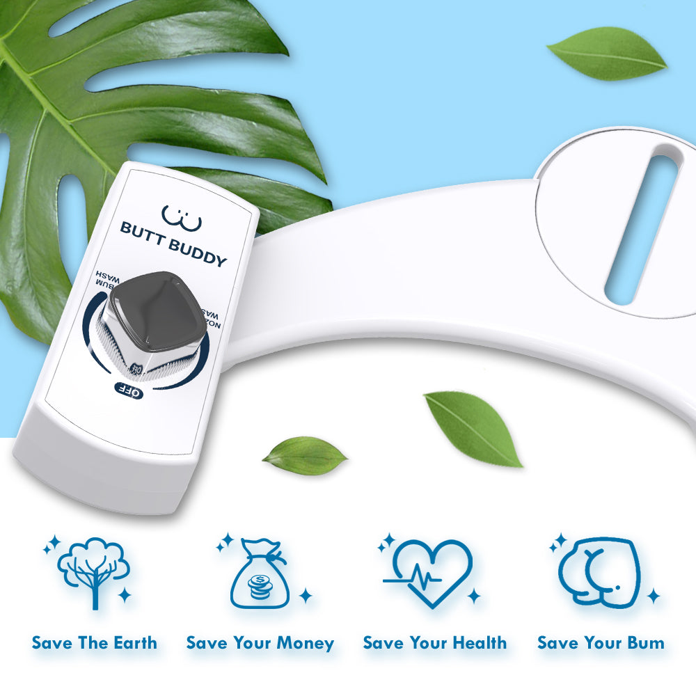 BUTT BUDDY - Bidet Toilet Attachment &amp; Fresh Water Sprayer