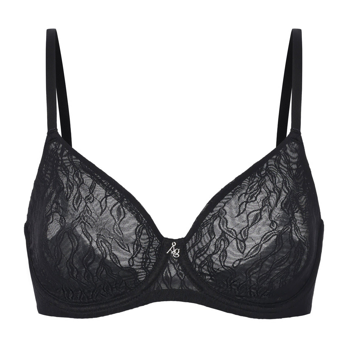 Julie Molded Lace &amp; Mesh T-Shirt Bra