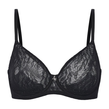 Julie Molded Lace &amp; Mesh T-Shirt Bra