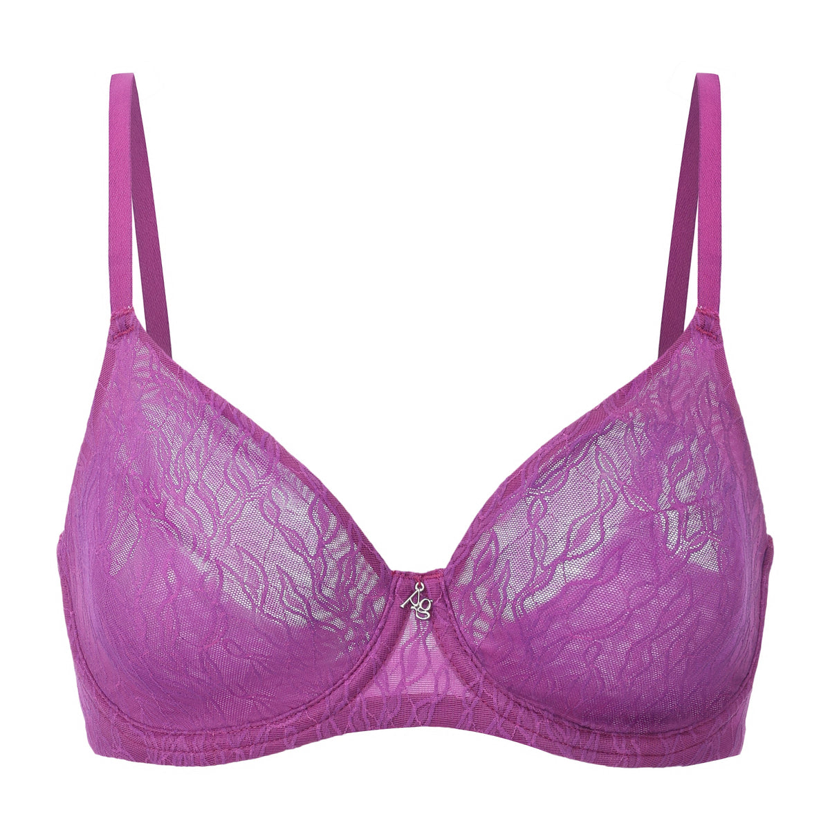 Julie Molded Lace &amp; Mesh T-Shirt Bra