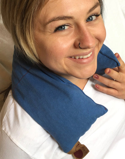 Neck Wrap in Blue Denim