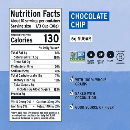 Purely Elizabeth Cookie Granola Choc Chip 11 Oz