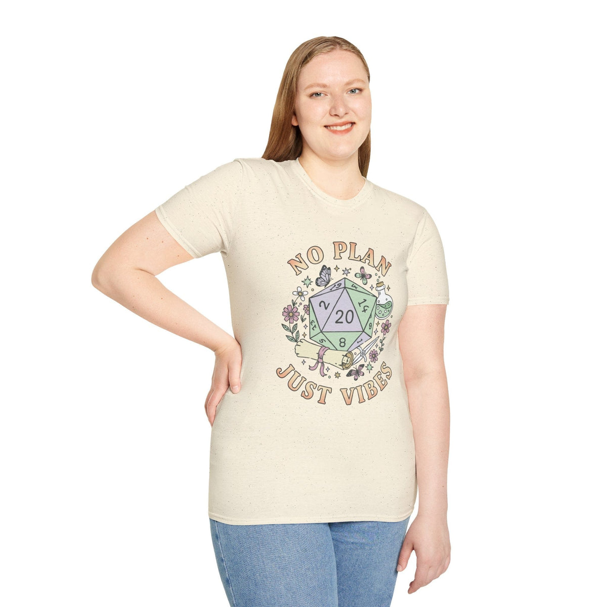 No Plan Just Vibes D&amp;D T-Shirt