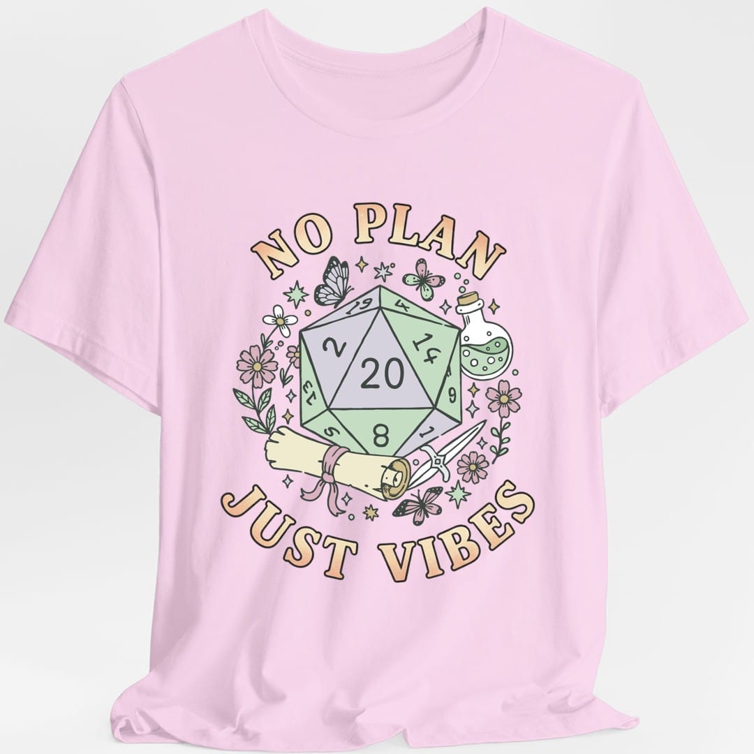 No Plan Just Vibes D&amp;D T-Shirt