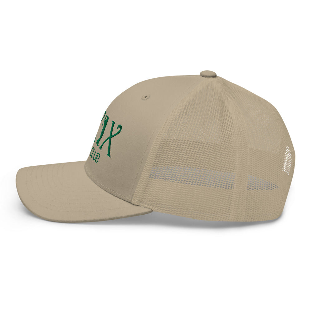 Curve Logo Trucker Cap - Green Logo