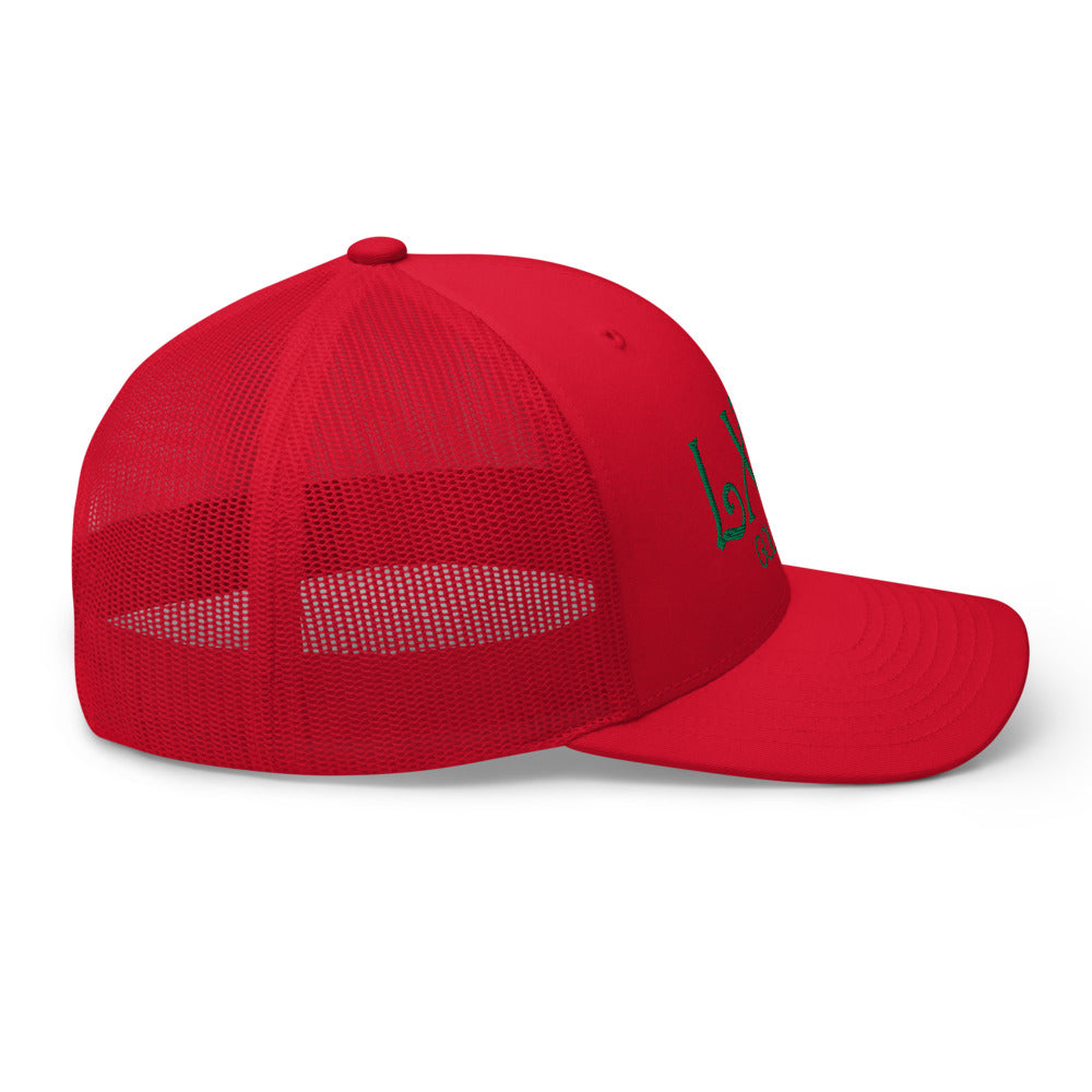 Curve Logo Trucker Cap - Green Logo