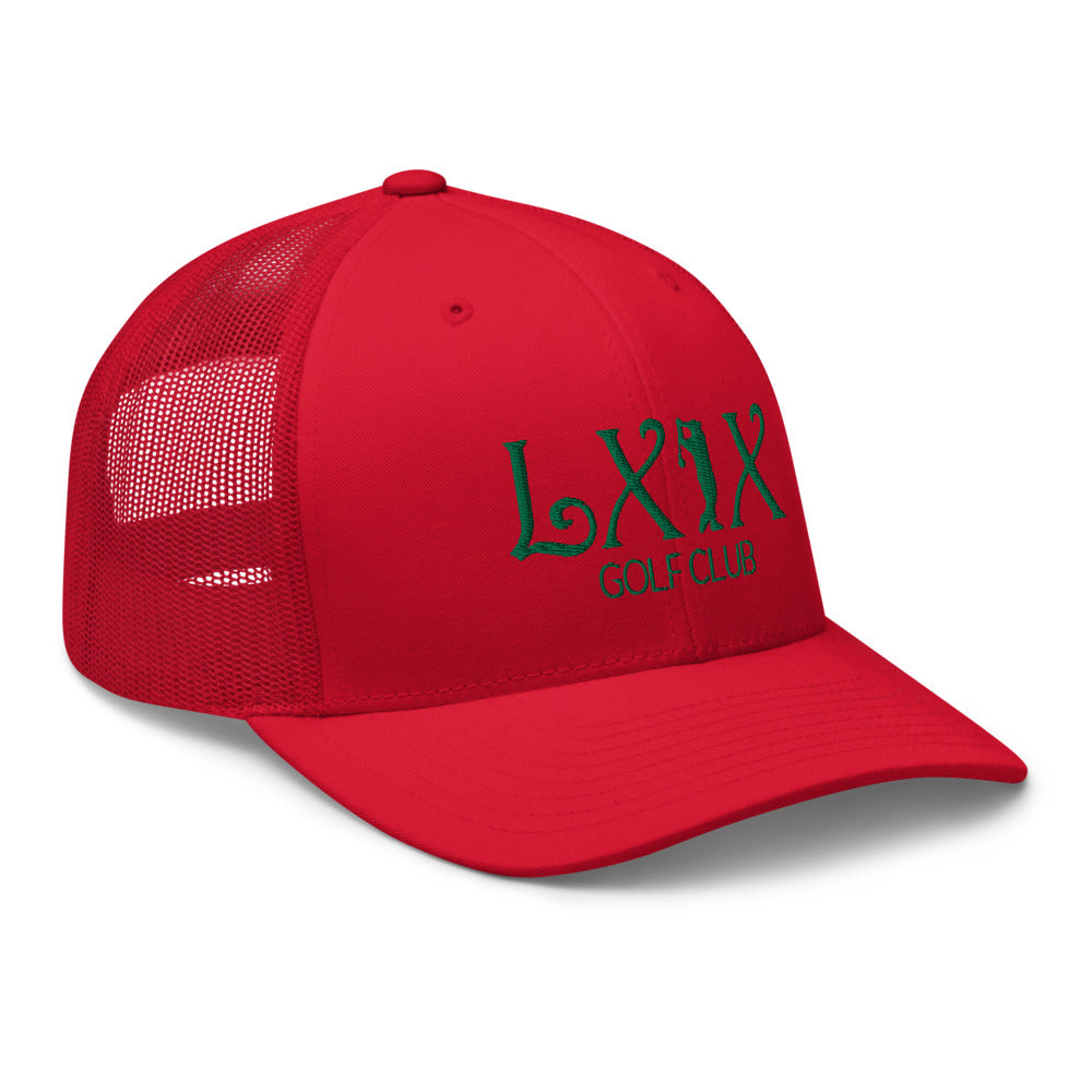 Curve Logo Trucker Cap - Green Logo